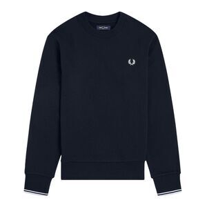 Fred Perry Mens Embroidered Logo Sweatshirt / Navy
